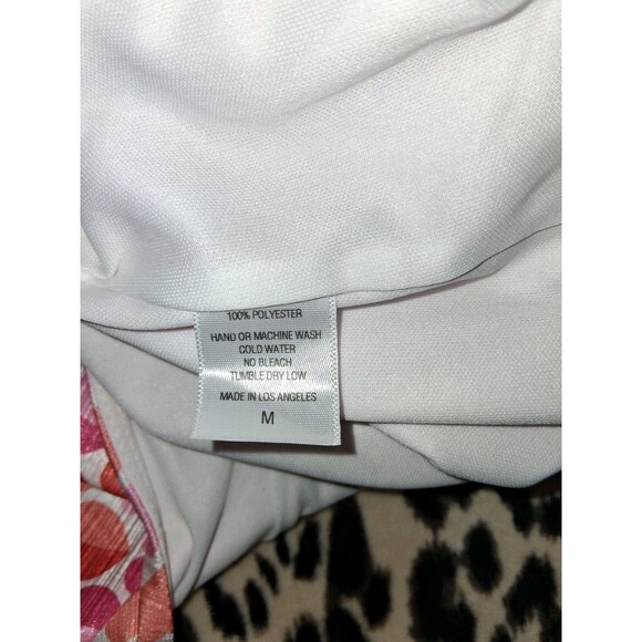 Lucy In The Sky Pink and Red Hearts Short Romper Medium Women's *sm flaw - Picture 5 of 7